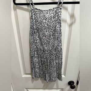 Hollister Black and White Animal Print Romper